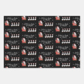 Silly Goose Christmas I Believe in Santa Funny Geschenkpapier Set (Vorderseite)