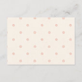 Silly Goose Coquette Baby Shower Begleitkarte (Rückseite)