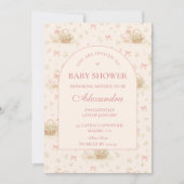 Silly Goose Coquette Baby Shower Einladung (Vorderseite)