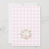 Silly Goose Coquette Pink Bow Girl Baby Shower Einladung (Rückseite)