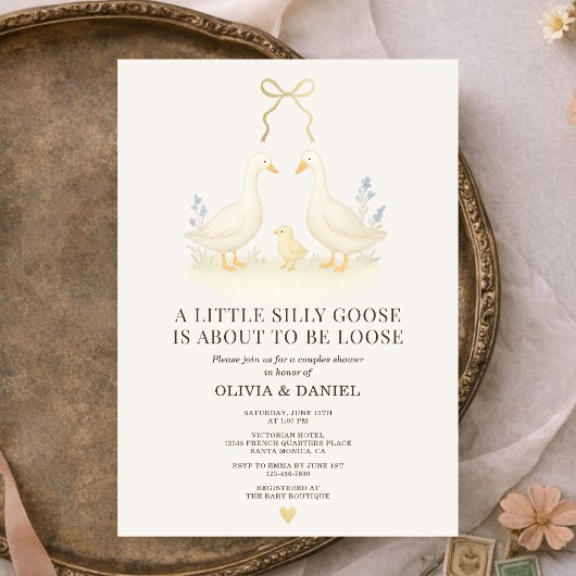 Silly Goose Couples Shower Invitation Einladung