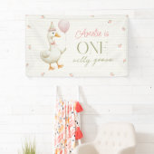 Silly Goose Erster Geburtstag Banner (Insitu)