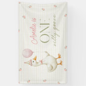 Silly Goose First Birthday  Banner (Vertikal)