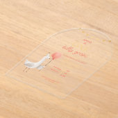 Silly Goose First Birthday Personalized Arch Party Acryleinladungen (Ablage )