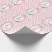 Silly Goose First Birthday Pink Geschenkpapier (Ecke)