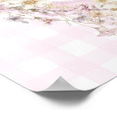 Silly Goose Floral Girl Baby Shower Welcome Poster (Ecke)