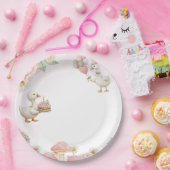 Silly Goose Flower Garden Mushroom 1st Birthday Pappteller (Party)