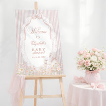 Silly Goose Flower Lace Girl Baby Shower Welcome