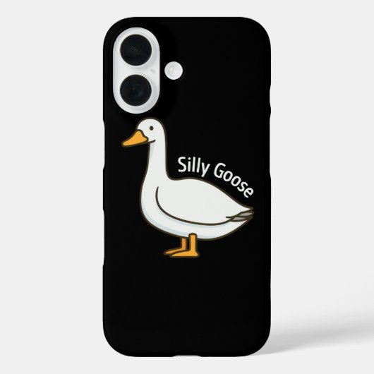 Silly Goose Funny Cartoon Goose Case-Mate iPhone Hülle (Rückseite)