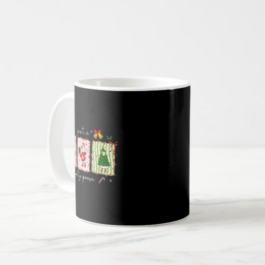 Silly Goose Funny Christmas Kaffeetasse (Vorderseite Links)