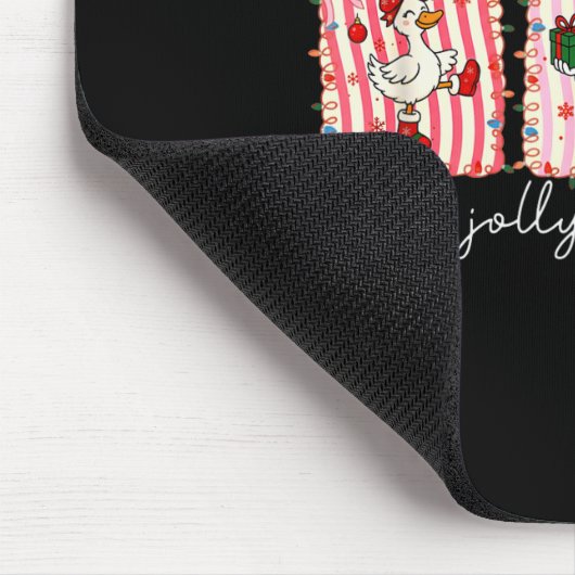Silly Goose Funny Christmas  Mousepad (Ecke)