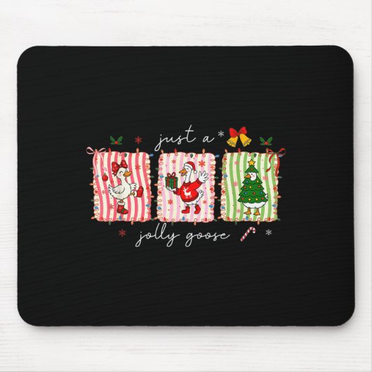 Silly Goose Funny Christmas Mousepad (Vorne)