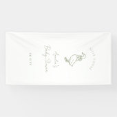 Silly Goose Gender Neutral baby shower Banner (Horizontal)