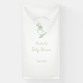 Silly Goose Gender Neutral baby shower Banner (Vertikal)