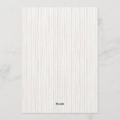 Silly Goose Gender Neutral Beige Baby Shower Einladung (Rückseite)