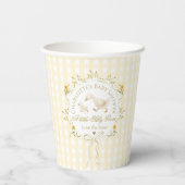 Silly Goose Gender neutral Wildflower Baby Shower Pappbecher (Rückseite)