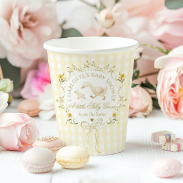 Silly Goose Gender neutral Wildflower Baby Shower Pappbecher