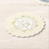 Silly Goose Gender neutral Yellow Baby Shower Untersetzer (angewinkelt)