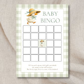 Silly Goose Gingham Bingo Baby Shower Game Card Einladung