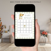 Silly Goose Gingham Bingo Baby Shower Game Card Einladung