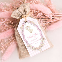 Silly Goose Gingham Girl  Baby Shower Thank You