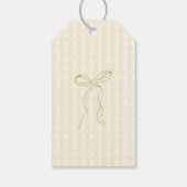 Silly Goose Gingham Kids Birthday Spring Thank you Geschenkanhänger (Rückseite)