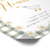Silly Goose Grünes Gingham Schnuller-Suchspiel Poster (Ecke)