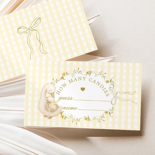 Silly Goose How many candies Baby Shower Begleitkarte