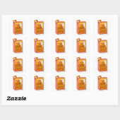 Silly Goose Juice Quadratischer Aufkleber (Blatt)