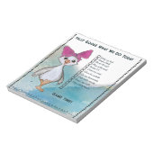 Silly Goose Kids Custom Daily Routine Checklist Notizblock (Rotiert)