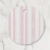 Silly Goose Lace Wildflower Pink Baby Shower Geschenkanhänger (Rückseite)