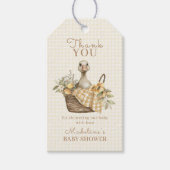 Silly Goose Lemon Baby Shower Thank You Geschenkanhänger (Vorderseite)