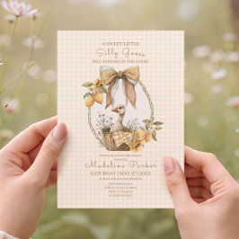 Silly Goose Lemon Watercolor Baby Shower Einladung