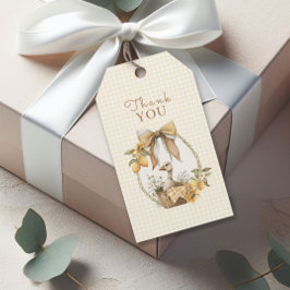 Silly Goose Lemon Watercolor Baby Shower Thank You Geschenkanhänger