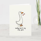 Silly Goose Love Card Karte (Vorderseite)