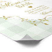 Silly Goose Momosa bar Green Gingham Poster (Ecke)