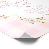 Silly Goose Momosa bar Pink Gingham Poster (Ecke)