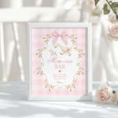 Silly Goose Momosa bar Pink Gingham Poster