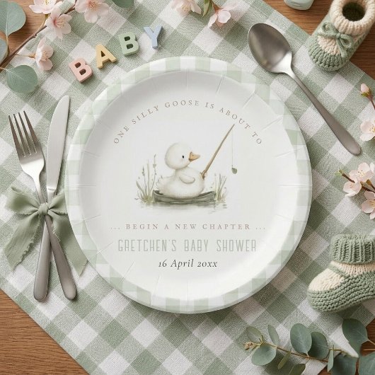 Silly Goose New Chapter Spring Baby Shower  Pappteller