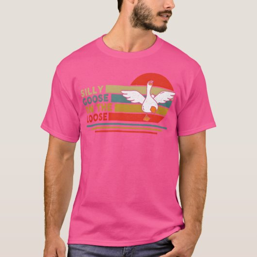 Silly Goose Onhe Loose Funny Silly Honk Goose vint T-Shirt (Vorderseite)