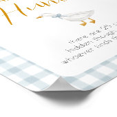 Silly Goose Pacifier Hunt Baby Shower Game  Poster (Ecke)