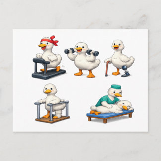 Silly Goose Physiotherapie , Physiotherapeut Postkarte