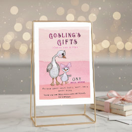 Silly Goose & Pink Bow I Cards and Gifts Einladung