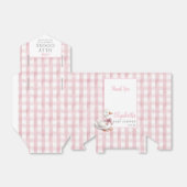 Silly Goose Pink Gingham Baby Shower Geschenkschachtel (Ungefaltet)