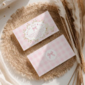 Silly Goose Pink Gingham Books for baby Begleitkarte