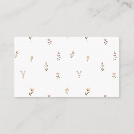 Silly Goose Pink Girl Books for Baby insert card (Rückseite)