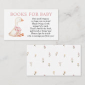 Silly Goose Pink Girl Books for Baby insert card (Vorne/Hinten)