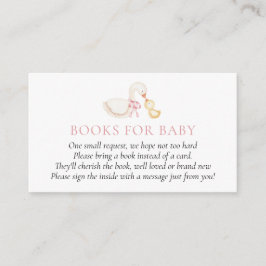 Silly Goose Pink Girl Bücher für Baby-Einlegekarte Begleitkarte