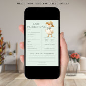 Silly Goose Predictions Baby Shower Game Card Einladung