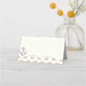 Silly Goose Preppy Bow Baby Shower Platzkarte (Rückseite)